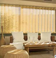 Szalagfüggöny bambusz panelekkel